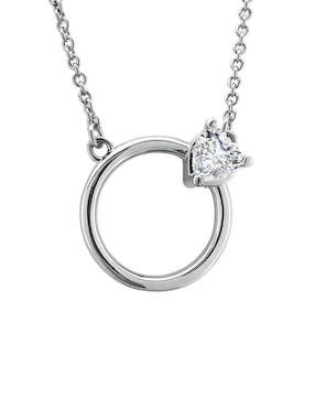 Collar de corazón Zvezda Argenta de plata P 925