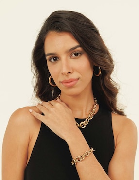Arracadas Boss Alive Statement con acabado brillante cristal