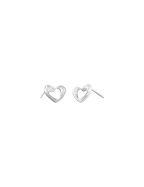 Aretes de corazón Calvin Klein Enchanting con acabado brillante