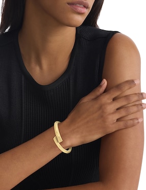 Brazalete Calvin Klein Ck Spiral con acabado brillante