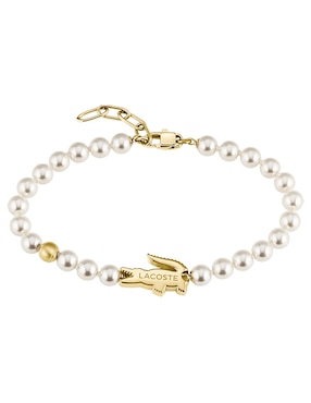 Brazalete Lacoste Matchpoint con acabado brillante