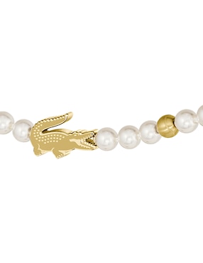 Brazalete Lacoste Matchpoint con acabado brillante