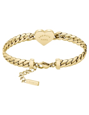 Brazalete Lacoste Love My Croc con acabado brillante