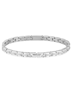 Brazalete Lacoste Metropole con acabado pulido