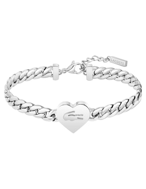 Brazalete Lacoste Love My Croc con acabado pulido