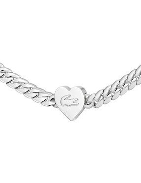 Brazalete Lacoste Love My Croc con acabado pulido