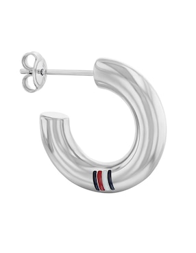Arracadas Tommy Hilfiger con acabado brillante