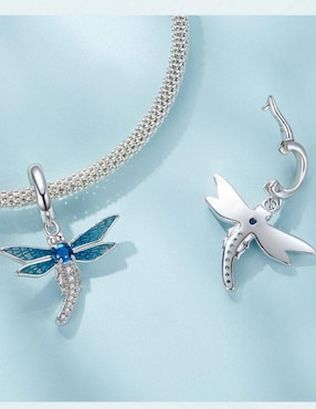 Charm de libélula Mayfer Joyería de plata P 925