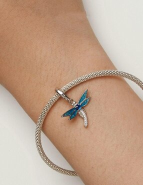 Charm de libélula Mayfer Joyería de plata P 925