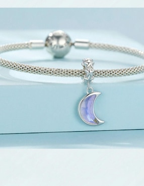 Charm de luna Mayfer Joyería de plata P 925
