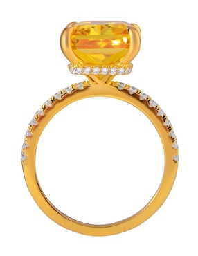Anillo rectangular Gladkova Joyería P 925 de plata zirconia brillante