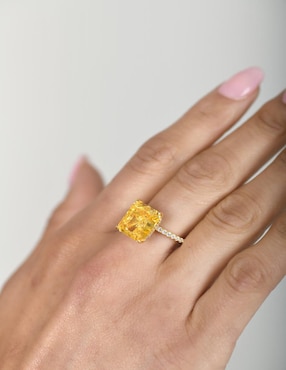 Anillo rectangular Gladkova Joyería P 925 de plata zirconia brillante