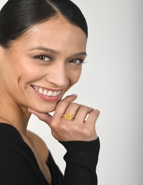 Anillo rectangular Gladkova Joyería P 925 de plata zirconia brillante
