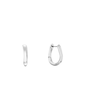 Aretes de aro Calvin Klein Ck Statement Links con acabado brillante