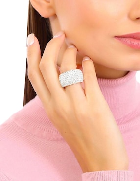 Anillo redondo Ocean Heart Summer cristal brillante