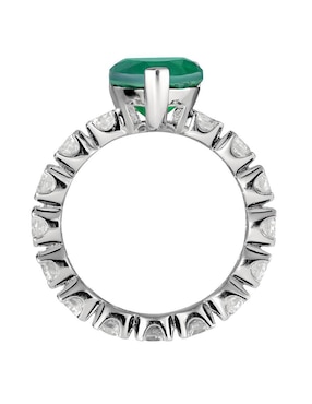 Anillo de corazón Gladkova Joyería P 925 de plata esmeralda brillante