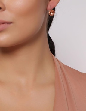 Aretes circulares Ocean Heart Summer con acabado brillante cristal