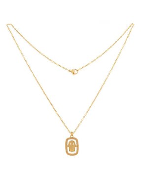 Collar con dije de mano de fátima Oro Angelus
