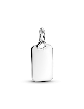 Dije rectangular Pandora moments de plata P 925
