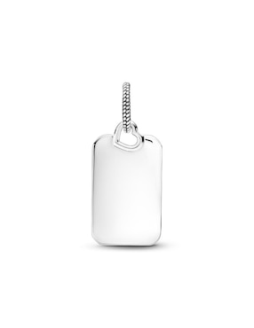 Dije rectangular Pandora moments de plata P 925