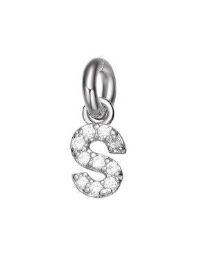 Imagen de producto Charm de letra s Apodemia classic girl power de plata P 925 circonita