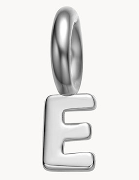 Imagen de producto Dije de letra e Apodemia charm classic de plata P 925