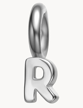 Imagen de producto Charm de letra r Apodemia classic girl power de plata P 925