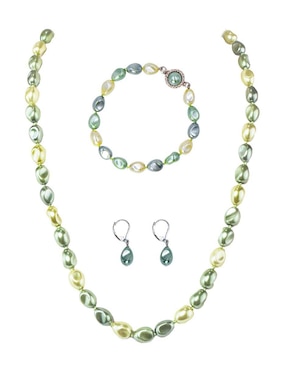 Aretes, collar y pulsera Arette Perlas de Mallorca perla