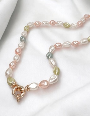 Aretes, collar y pulsera Arette Perlas de Mallorca perla