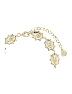 Pulsera Carmela Mía de plata P 925 Religiosos con acabado baño de oro