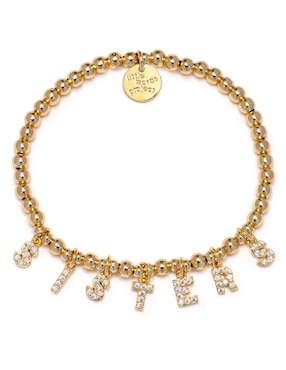 Pulsera Little Words Project Dripping Gold con acabado chapa de oro