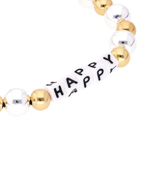 Pulsera Little Words Project Collection con acabado chapa de oro