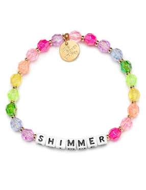 Pulsera Little Words Project Friendship con acabado chapa de oro