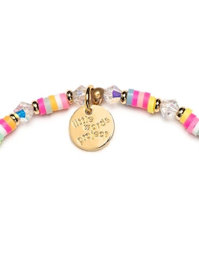 Pulsera Little Words Project Friendship con acabado chapa de oro