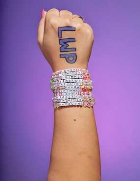 Pulsera Little Words Project con acabado chapa de oro