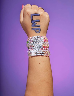 Pulsera Little Words Project Dazzling con acabado chapa de oro