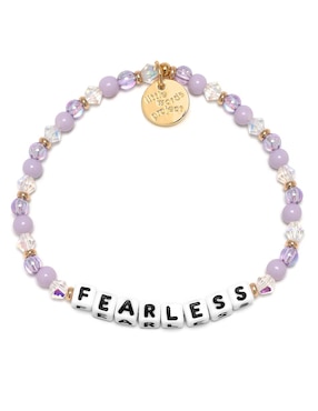 Pulsera Little Words Project Friendship con acabado chapa de oro