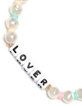 Pulsera Little Words Project Friendship con acabado chapa de oro