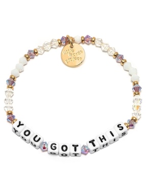 Pulsera Little Words Project Friendship con acabado chapa de oro