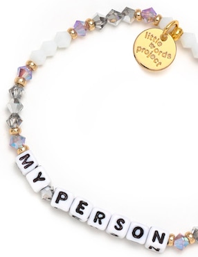 Pulsera Little Words Project Bff con acabado chapa de oro