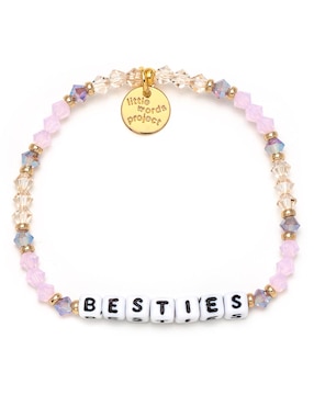 Pulsera Little Words Project Besties con acabado chapa de oro