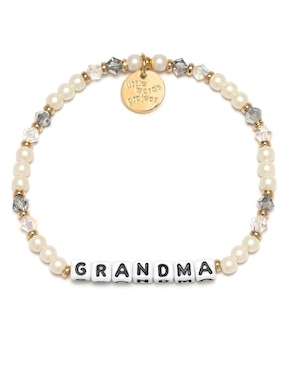 Pulsera Little Words Project Grandma con acabado chapa de oro