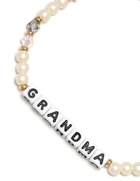 Pulsera Little Words Project Grandma con acabado chapa de oro
