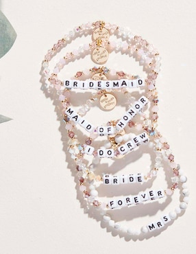 Pulsera Little Words Project con acabado chapa de oro