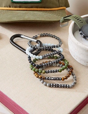 Pulsera Little Words Project Family con acabado chapa de oro