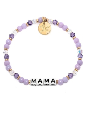 Pulsera Little Word Project Mama con acabado chapa de oro