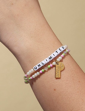 Pulsera Little Words Project Unlimited con acabado chapa de oro