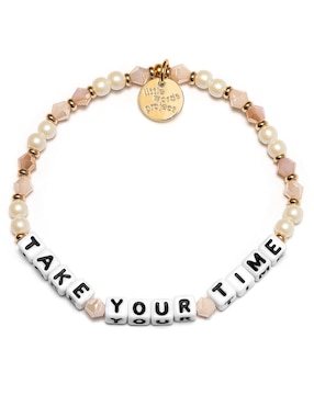 Pulsera Little Words Project con acabado chapa de oro