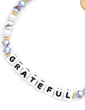 Pulsera Little Words Project Grateful con acabado chapa de oro