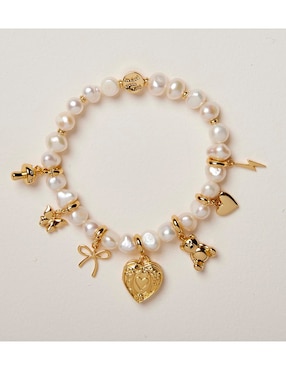 Charm Little Words Project con acabado chapa de oro